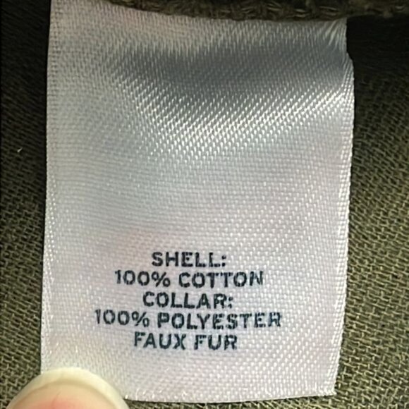 Caslon Button Front Utility Shacket Army Green with Flap Pockets Collared Sz S - Picture 11 of 12